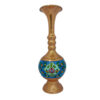 Decorative Copper Vase Hand-Painted with Persian Minakari Enamel, Featuring the Pardaz Floral Design for Timeless Beauty