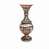 Decorative Copper Vase Hand-Painted with Persian Minakari Enamel, Featuring the Yavar Floral Design for a Luxurious Accent