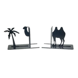 Camel-Themed Metal Art Bookend – Suitable for Desert-Inspired Rooms