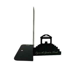 Cyrus the Great’s Tomb Design Persian Metal Art Bookend – Ideal for History Enthusiasts