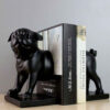 Dog Figure Polyester Sculpture Bookend – Perfect for Pet Lovers’ Shelves