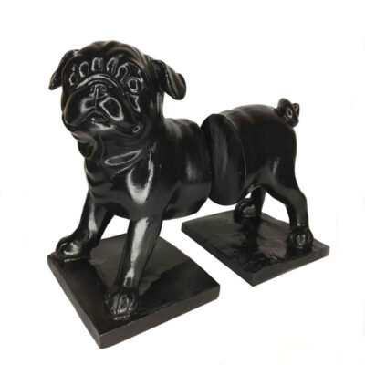 Dog Figure Polyester Sculpture Bookend – Perfect for Pet Lovers’ Shelves