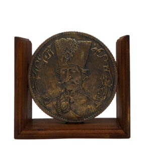 Ghajari Coin Wooden Sculpture Bookend – Ideal for Cultural Décor