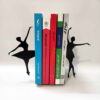 Ballerina Design Metal Art Bookend – Elegant Accent for Dance Studios
