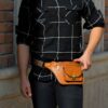 Real Leather Waist Pack with Adjustable Belt - Everyday Carry for Women