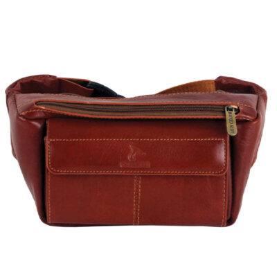 Real Leather Fanny Pack with Adjustable Belt for Everyday Carry