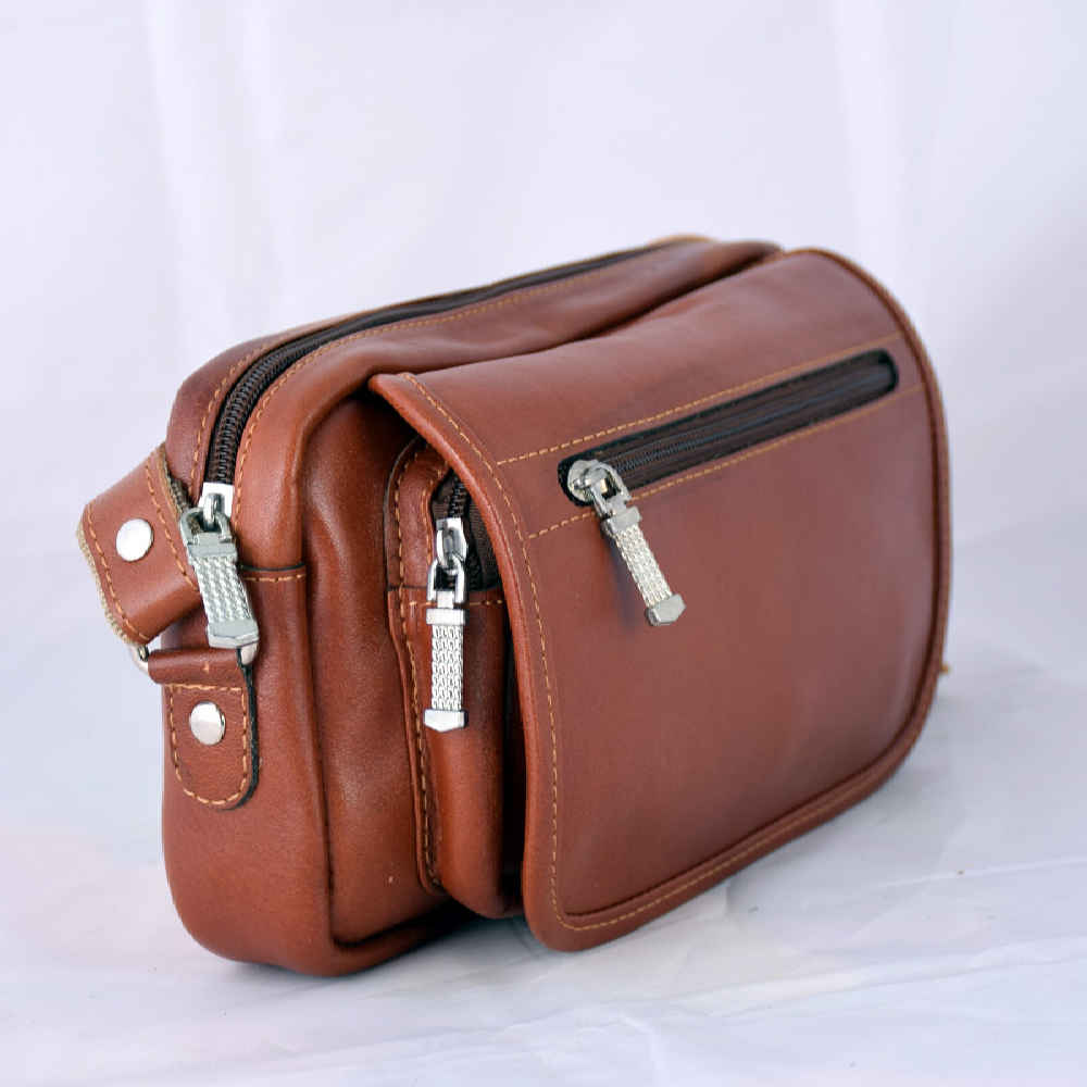Real Leather Waist Pack with Adjustable Belt – Everyday Carry for Men