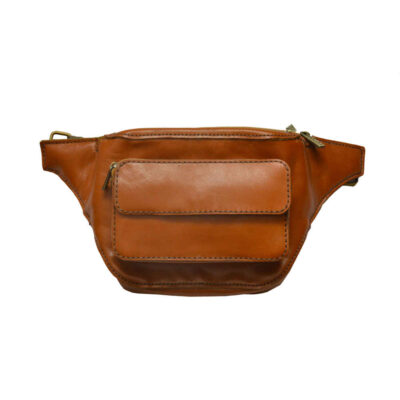 Real Leather Waist Pack with Adjustable Belt - Fashion Statement for Women