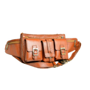 Real Leather Fanny Pack with Adjustable Belt for Men – Perfect for Outdoor Activities