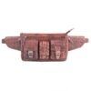 Real Leather Fanny Pack with Adjustable Belt for Men - Perfect for Travel & Outdoor
