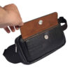 Real Leather Waist Pack with Adjustable Belt - Fashion Statement for Daily Use