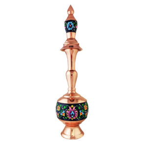 Decorative Copper Bottle Persian Minakari Enamel Reyhan