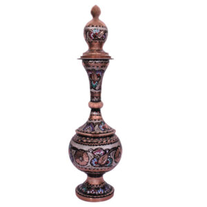 Decorative Copper Bottle Persian Minakari Enamel Rima