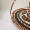 Decorative Copper Tray Hand-Engraved & Hammered with Persian Artisanal Maryam