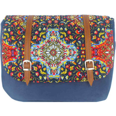 Bohemian Crossbody Shoulder Bag with Persian-Inspired Pattern Sormeh