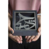 Persian Cement Ashtray – Modern Square Shape Hich Calligraphy