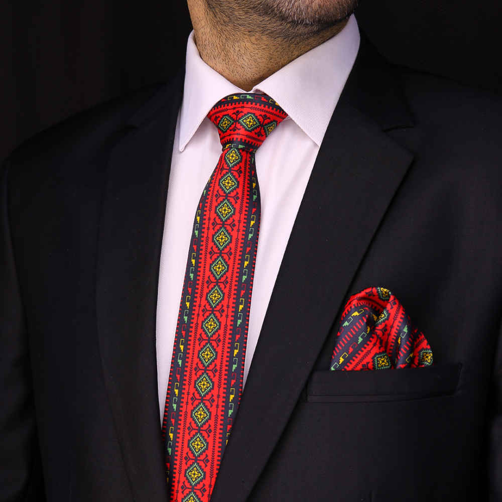 Men’s Necktie – Persian Inspired Artistic Elegance Kaleidoscope Peyman