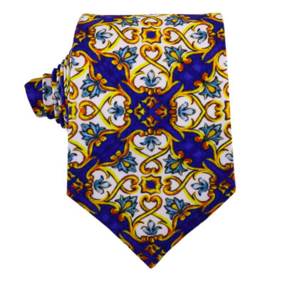 Men's Necktie - Persian Inspired Artistic Elegance Kaleidoscope Sina