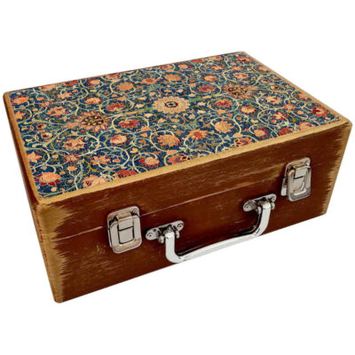 Wooden Box for Gift Giving with Persian Inspired Pattern Raha