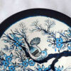 Set of 10 Hand-Painted Decorative Pottery Wall Plate