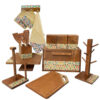 16-Piece Kitchen Accessories Set Chocolate