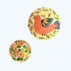 Set of 2 Hand-Painted Decorative Pottery Wall Plate Heaven