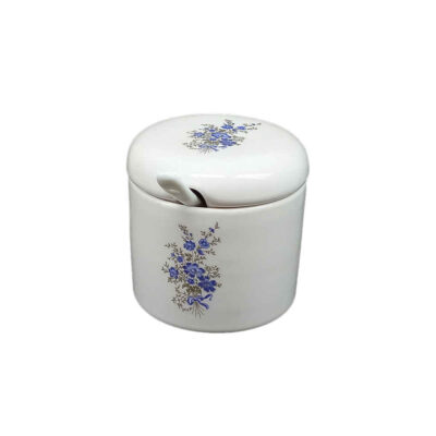 Ceramic Kitchen Canister Set for Spices & Dry Food Storage - Bride Design, 3-Piece
