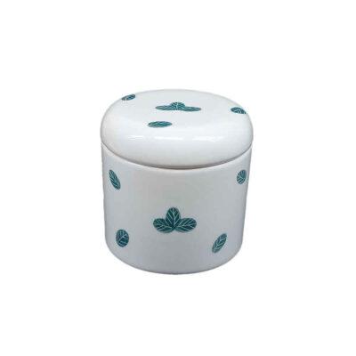 Ceramic Kitchen Canister Set for Spices & Dry Food Storage - Fittonia Design, 3-Piece