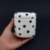 Ceramic Canister Set - Ideal for Kitchen Storage & Organization, Polka Dots (3x)