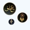 Set of 3 Hand-Painted Decorative Pottery Wall Plate Love
