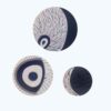 Set of 3 Hand-Painted Decorative Pottery Wall Plate Nazar