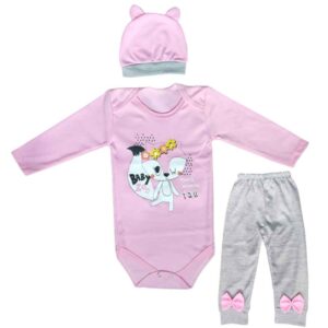 Set of 3 Newborn Baby Clothes Model Fox