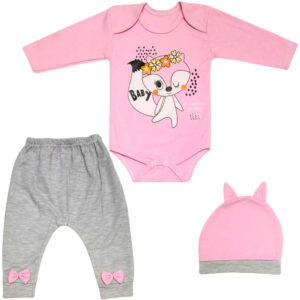 Set of 3 Newborn Baby Clothes Model Gazelle