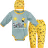 Set of 3 Newborn Baby Clothes Model Jungle