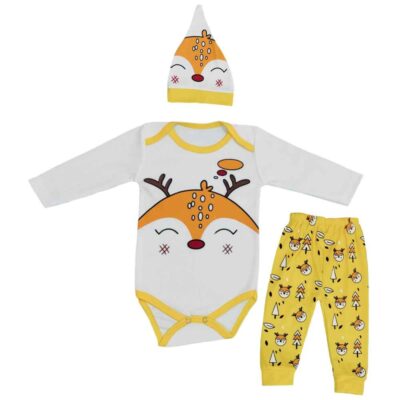Set of 3 Newborn Baby Clothes Model Roobah