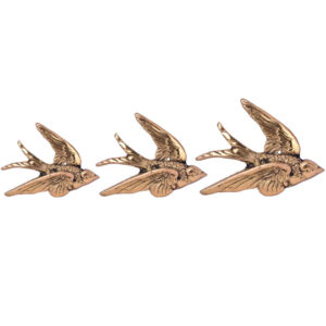 Set of 3 Decorative Swallow Figurines – Delicate Bird Art