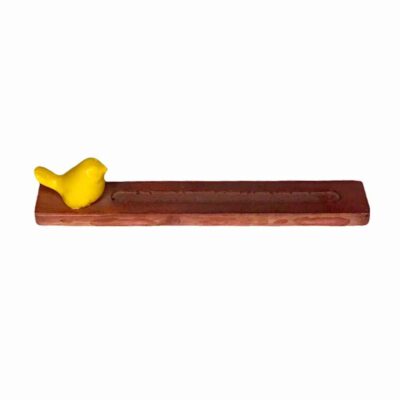 Wooden Incense Holder Rectangular Model Bird