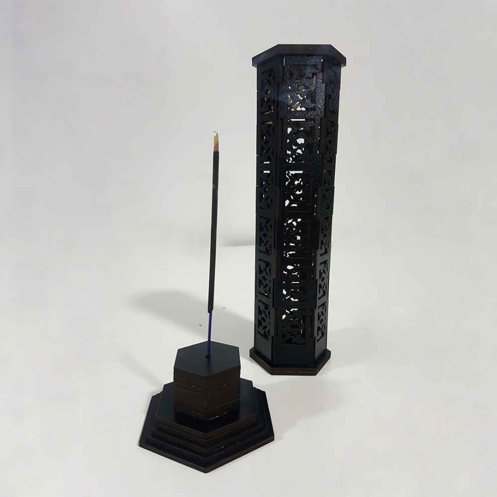 Wooden Incense Holder – Model Erfan (Set of 2)