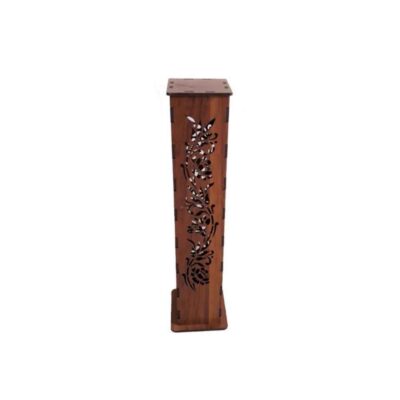 Wooden Incense Holder Rectangular Model Flower Set of 2
