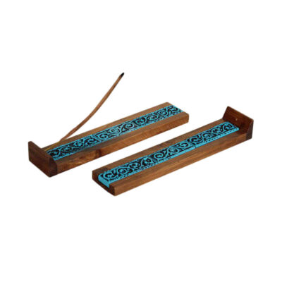 Persian Wooden Incense Holder Rectangular Model Kaashi Set of 2