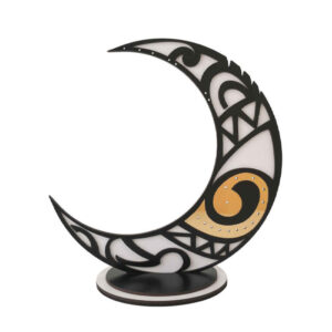 Novelty Wooden Jewelry Holder and Organizer Model Moon