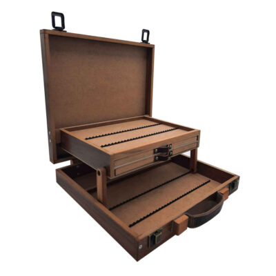 Wooden 120-Color Pencil Case with Drawer – Salva Design for Artists