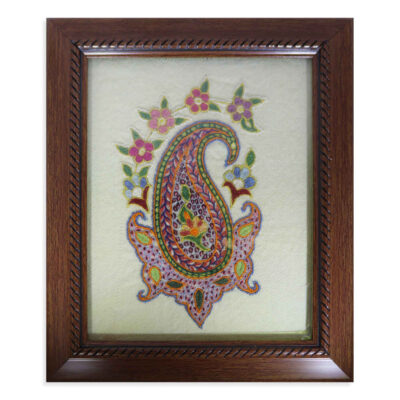Persian Embroidered Tapestry Wall Hanging – Floral Ashrafi Textile Art