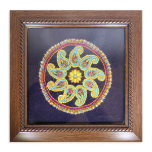Persian Embroidered Tapestry Wall Hanging – Floral Pooneh Textile Art