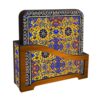 Diana Persian Floral Coasters with Holder – Square Artistic Wooden Set