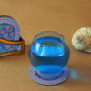 Gelareh Persian Floral Coasters with Holder – Round Artistic Wooden Set