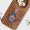 Golpar Persian Floral Coasters – Rectangular Wooden Artistic Drink Protector Set