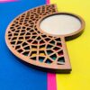 Wooden Geometric Coaster 2-Pack – Design Design, Boho Table Accessory