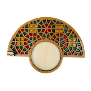 Wooden Geometric Coaster 2-Pack – Design Design, Boho Table Accessory