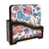 Kiana Persian Floral Coasters with Holder – Square Artistic Wooden Set